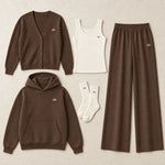 Four-Piece Cardigan and Hoodie Set