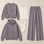 Four-Piece Cardigan and Hoodie Set