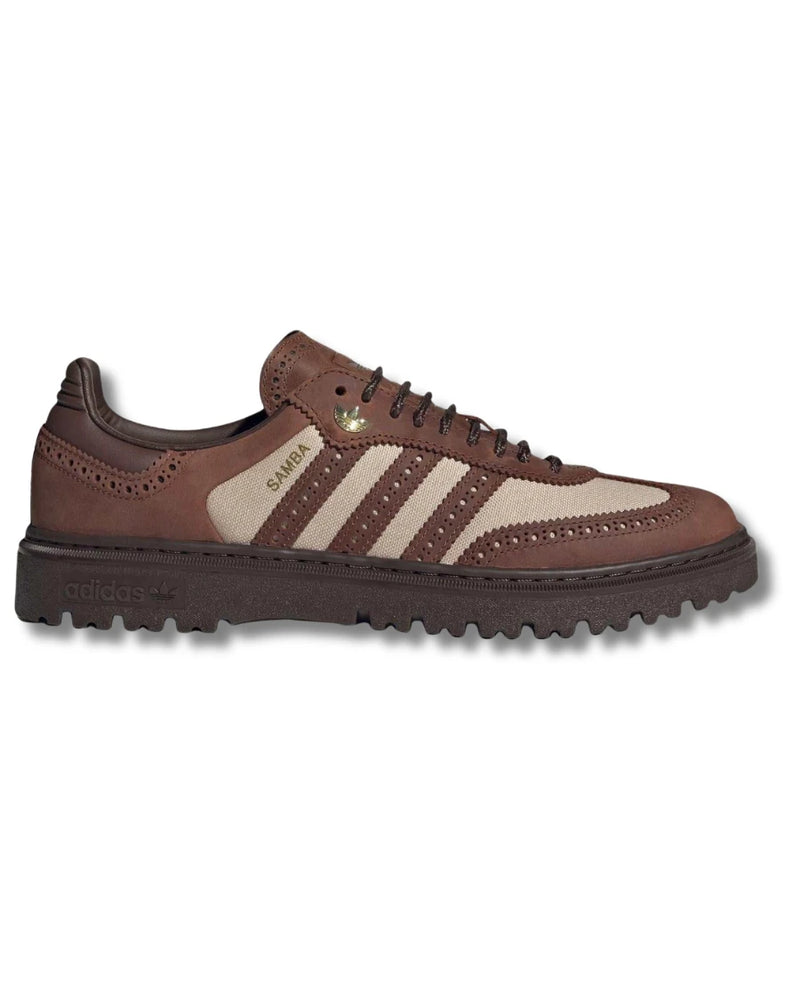 Brown Gold Samba Sneakers
