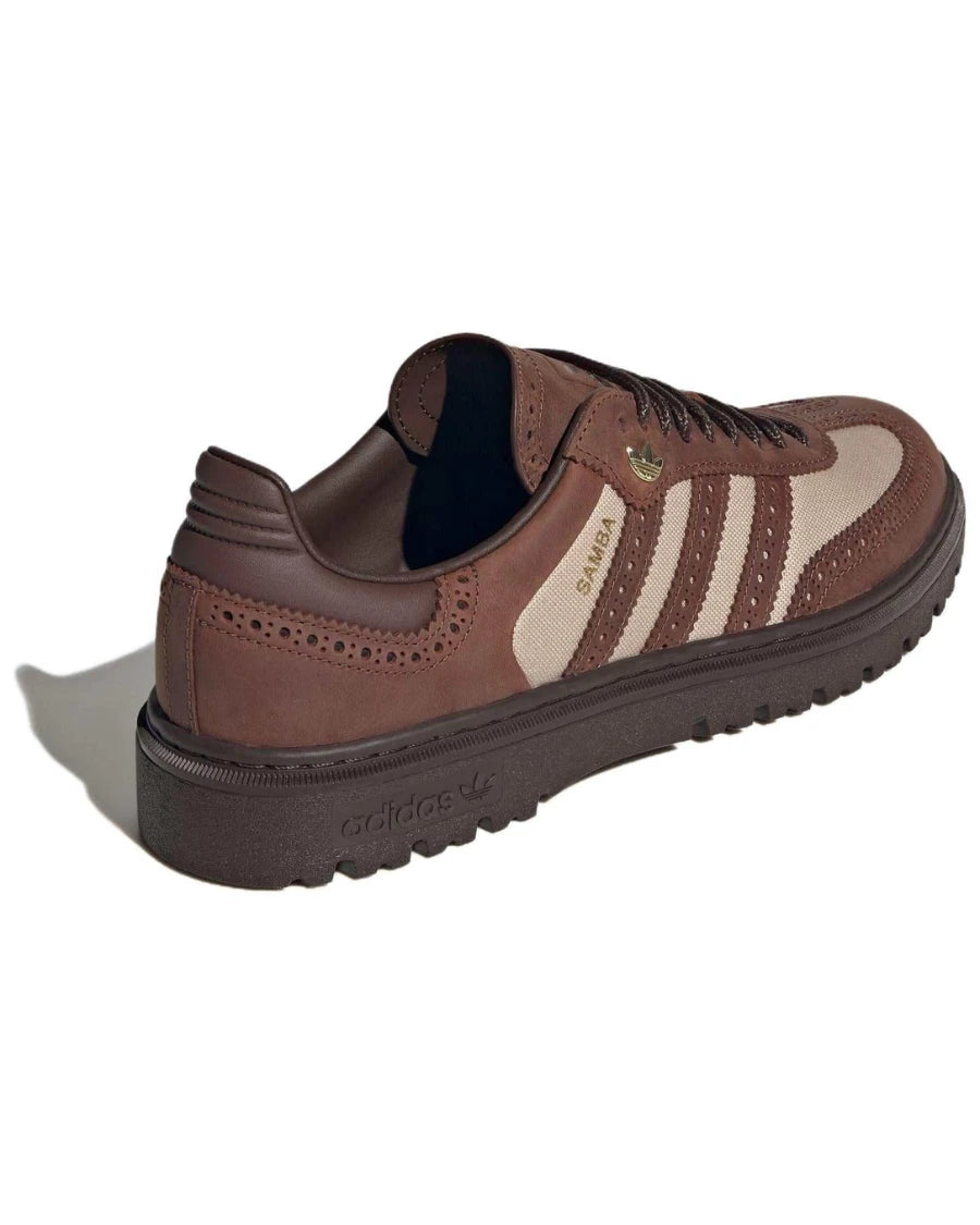 Brown Gold Samba Sneakers