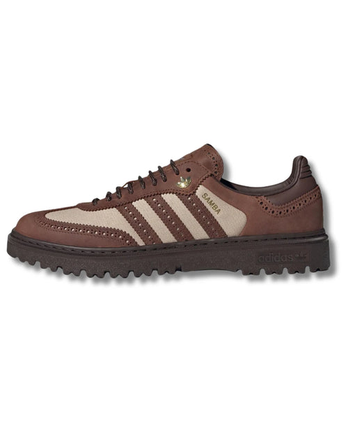 Brown Gold Samba Sneakers