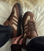 Brown Gold Samba Sneakers