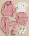 Color-Block Tracksuit Set