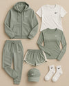 Color-Block Tracksuit Set