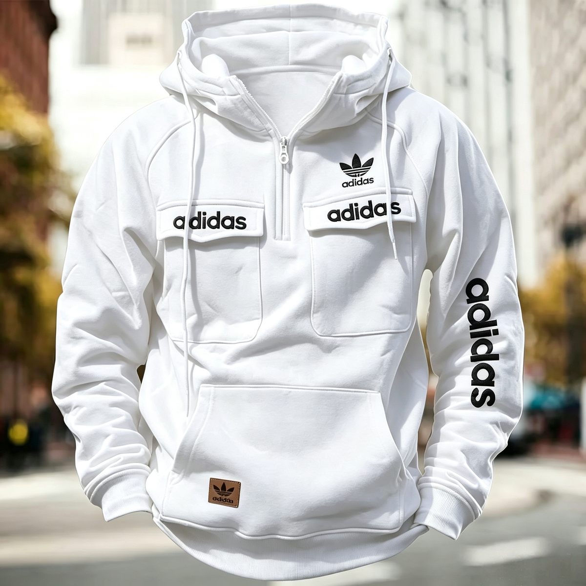 Utility Pocket Hooded Pullover