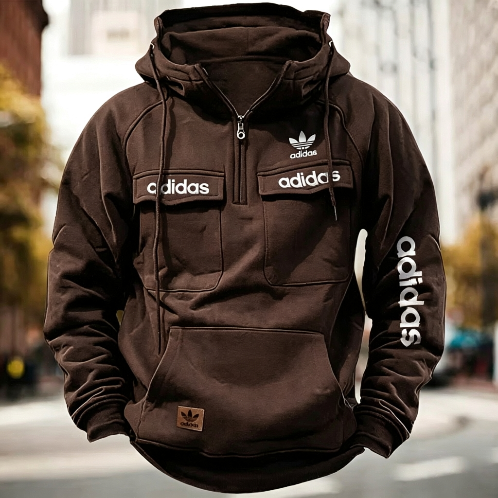 Utility Pocket Hooded Pullover