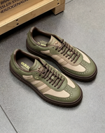 Brown Gold Samba Sneakers