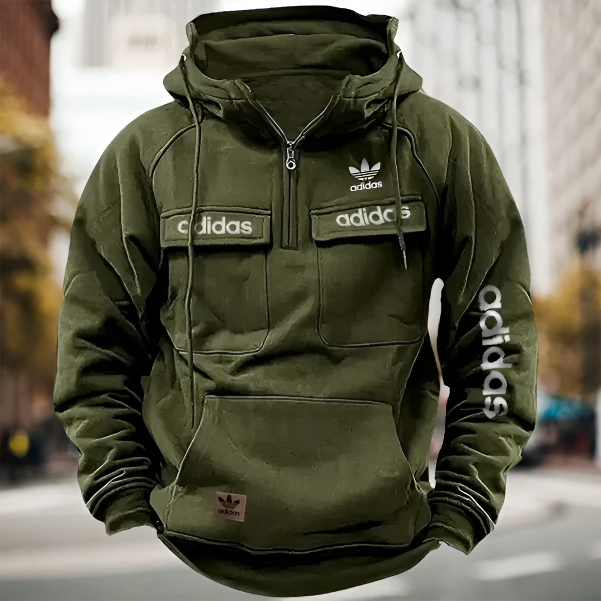 Utility Pocket Hooded Pullover