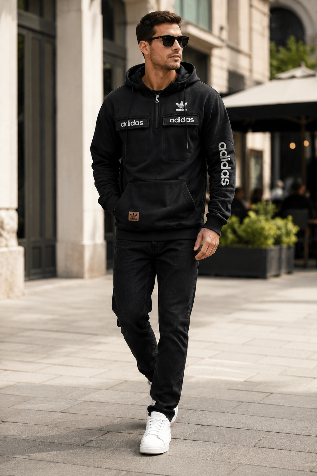 Utility Pocket Hooded Pullover