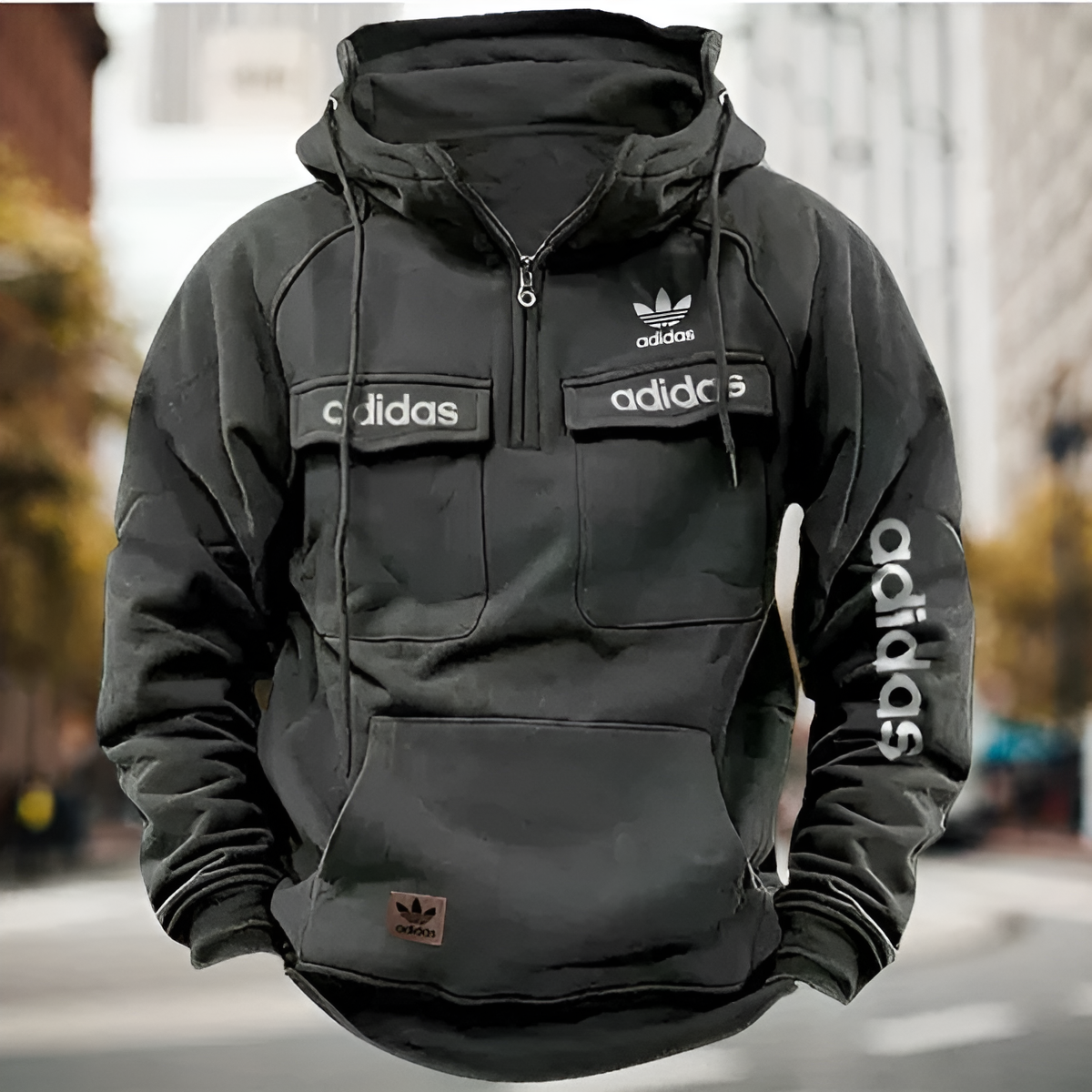 Utility Pocket Hooded Pullover