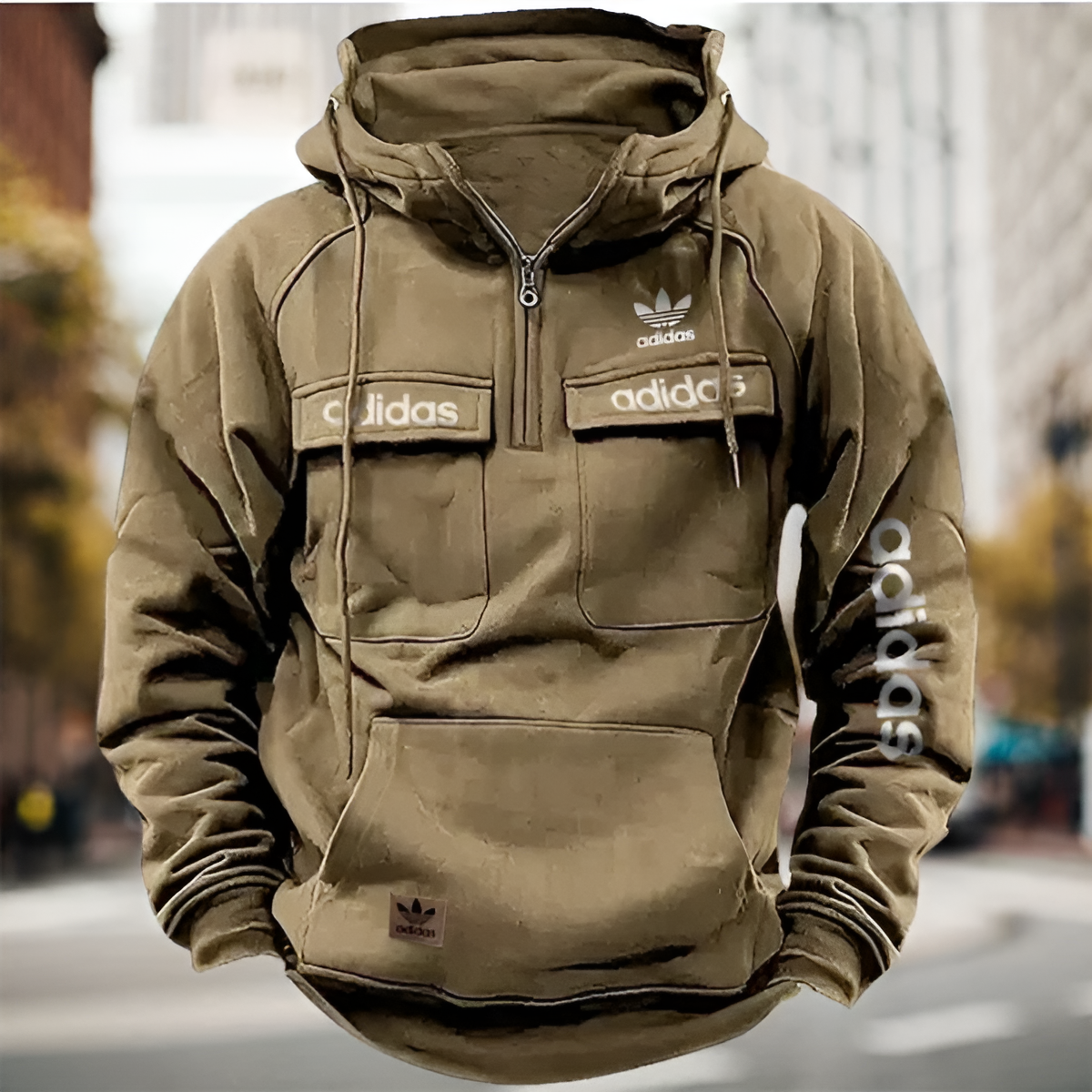Utility Pocket Hooded Pullover
